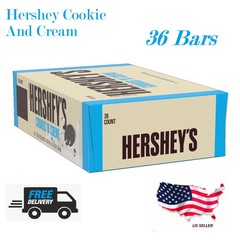 Hershey’s Cookies n Crème, Standard Candy Bar Box, 1.55 oz, 36 Ct. BB 7/26
