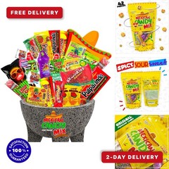 Mexican Candy Mix Assortment Snack (42 Count) Dulces 40 Piece Set, Yellow