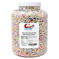 Assorted Dehydrated Marshmallow Bits, 2.5 lb Jar