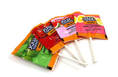 Jolly Rancher Flat Lollipops, Assorted Fruit Flavors, Bulk Candy Pops (2 Pounds)