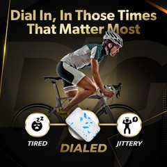 Dialed Energy Caffeine Gum 112pc | 50mg Caffeine | Sugar Free Focus Supplemen…