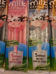 Milk Straws 4 Packs 5 Straws Each 2 Chocolate 1 Strawberry 1 Cookies & Cream