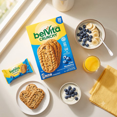 BelVita Breakfast Biscuits, Blueberry, 1.76 oz, 30-count