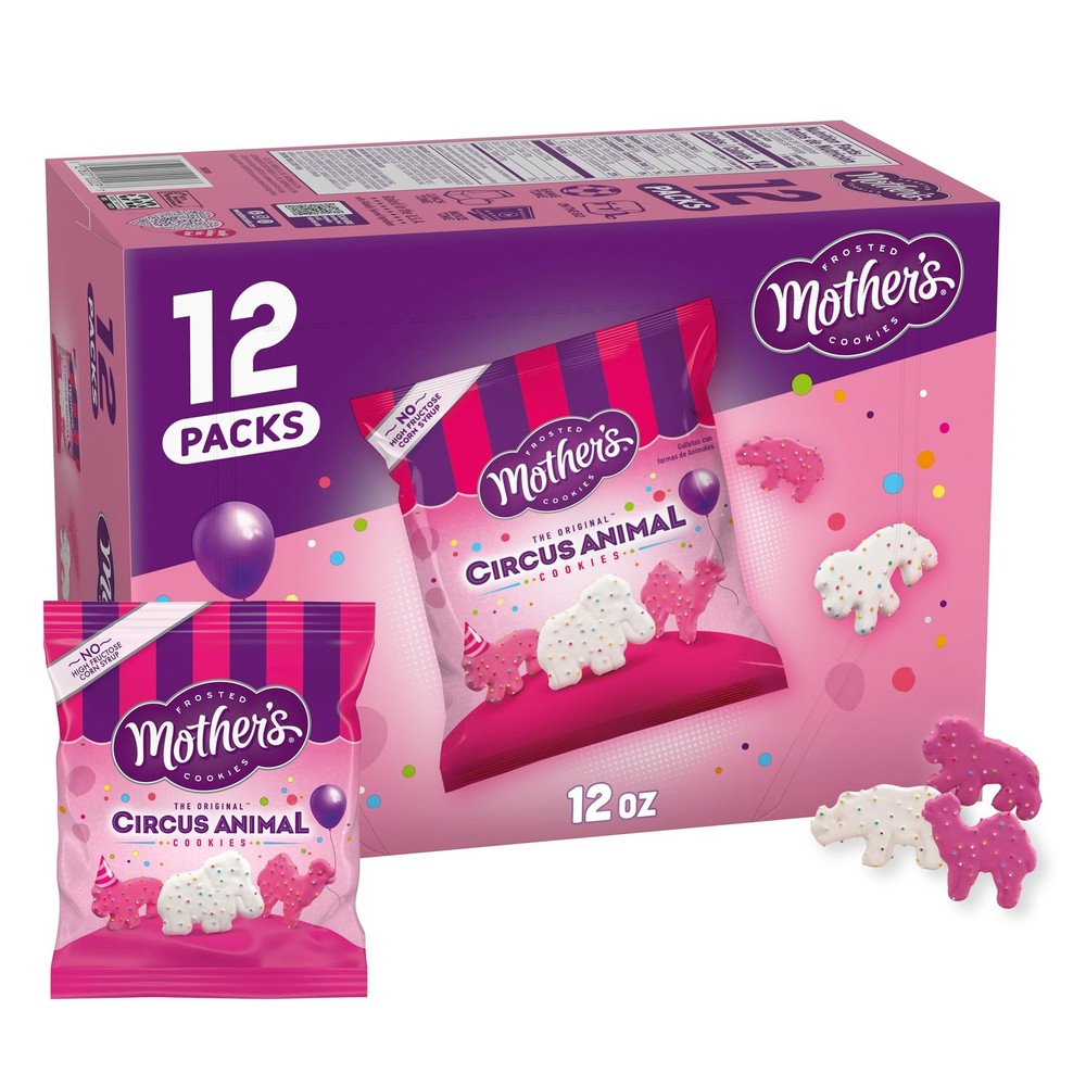 Mother’s Cookies Circus Animal Cookies, 12 oz Caddy 12 Count