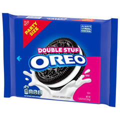 OREO Double Stuf Chocolate Sandwich Cookies, Party Size, 24.95 oz