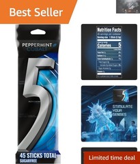 Peppermint Cobalt Sugar Free Gum – 45 Sticks to Boost Gaming Focus & Freshness