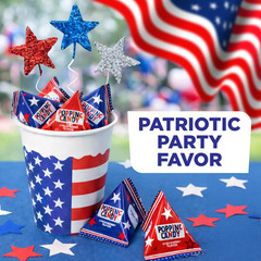 Patriotic Candy – 40 Count Pack – Popping Rocks Pouches – 4Th of July Candy – St