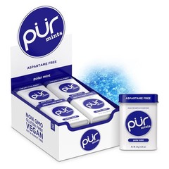 PUR Mints | Aspartame-Free | Made with Xylitol | 30 Count (Pack of 12)