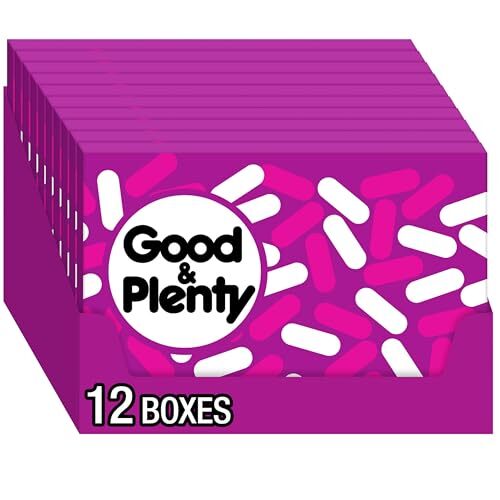 GOOD & PLENTY Licorice Fat Free Candy Boxes Vegetarian 6 oz 12 Count