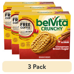 (3 pack) belVita Breakfast Bars Biscuits, Cinnamon Brown Sugar, 5 Packs (4 Biscu