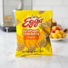 Eggo Waffle Shaped Graham Crackers, School Approved Smart Snacks, Original Flavo