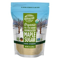 100% Pure Organic Maple Sugar 1LB Reclosable Pouch Vermont