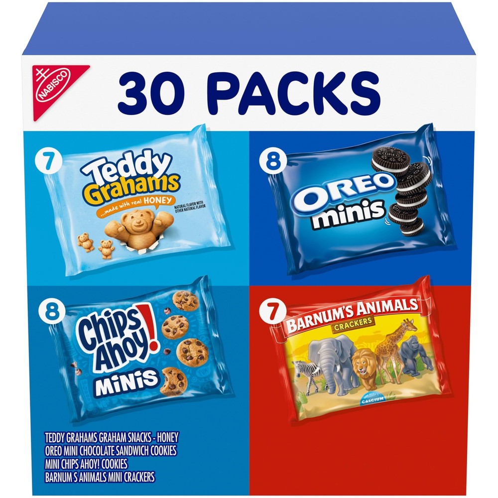 Nabisco Team Favorites Snacks Variety Pack, BARNUM’S 1 Ounce (Pack of 30)