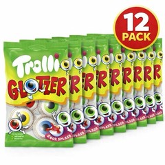 Trolli Glotzer – Sour Fruit Gum Eye Candy 12 Bags = 900g FREE SHIPPING!