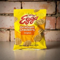 Eggo Waffle Shaped Graham Crackers, School Approved Smart Snacks, Original Flavo