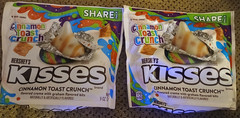 Hershey’s Kisses Cinnamon Toast Crunch Flavor Share Size 9oz Lot Of 2 bb 3/26