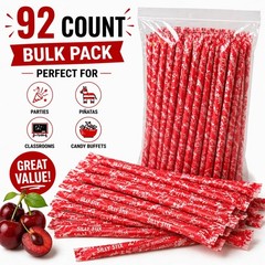 Pixy Silly Stix Candy 92 Ct Bulk Powder Candy Sticks Party Treat