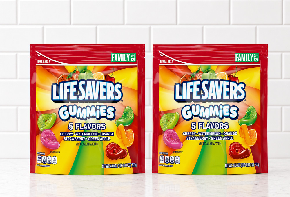 Life Savers Gummies 5 Flavors Gummy Candy Family Size 26 oz Bag 2 Pack Party