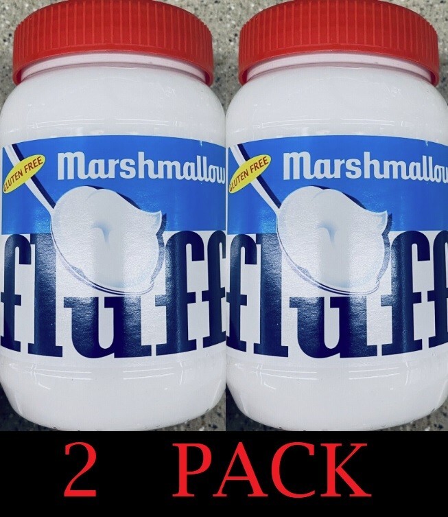 2x NEW Marshmallow Fluff spread Gluten Free Fat Free 7.5 oz Tub – 2 PACK