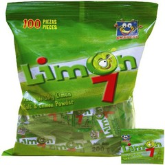 Limon 7 4×100 Mexican Salt Lemon Powder Candy Mexican candy 400 Indivi Packages