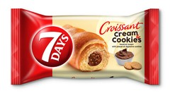 7DAYS Croissants with Cream Cookies Filling Fun Snacks Sweets 12 x 60g 2.1oz