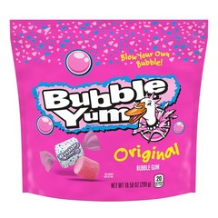 BUBBLE YUM Original Flavored Chewy, Bubble Gum 1 Count (Pack of 1), Multi