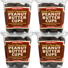 Trader Joe’s Dark Chocolate Peanut Butter Cups (4 Pack) 16oz Each