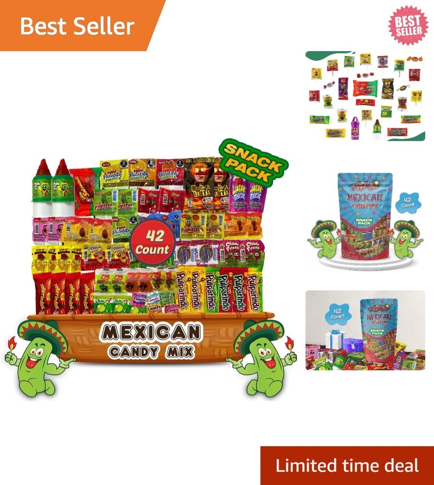 Mexican Candy Snack Pack – Vibrant Assortment of Sweet, Sour & Spicy Delights