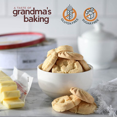 Gluten Free Sugar Butter Cookies Variety Tin 40 40 Count (Pack of 1)