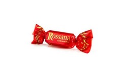Rossana Italian Red Hard Candy with Milk Almond Hazelnut Creamy Heart 6.17oz