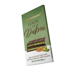 Meronne Dubai Chocolate Bar 5.64oz – Milk Chocolate with Pistachio & Kadayif