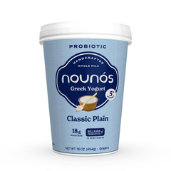 Nounos Creamery, Yogurt Greek Classic Plain, 16 Ounce