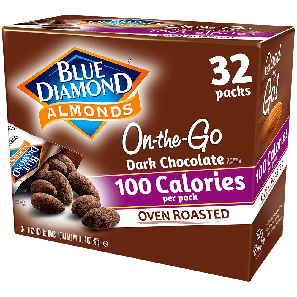 Dark Chocolate Cocoa Dusted Snack Nuts, 100 Calorie Packs, (Pack of 1, 32 Count