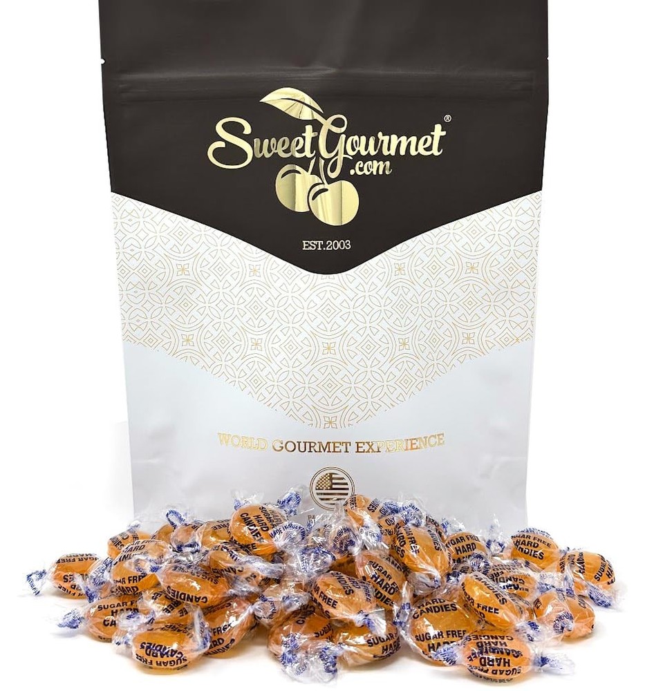 Sugar-Free Butterscotch Buttons Hard Candy, 1 Pound, Fat-Free, Gluten-Free, 9…