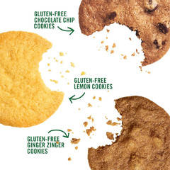 Gluten Free Cookies Variety Pack, Lemon, Ginger Zinger and Chocolate Chip Cookie