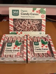 365 Whole Foods Market Organic Peppermint Candy Canes Lot mini & (2) 10-Pack