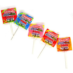 Pops, in 5 Assorted Sweet/Sour Flavors, 0.6 Ounce (Pack of 48)