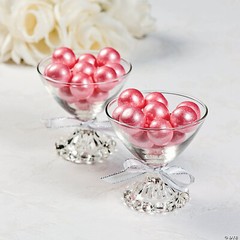 Large Shimmer Pink and Lavender Gumballs, Candy Buffet, Wedding, Party, 97 Pc.