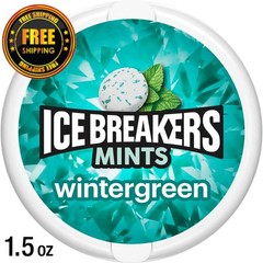 Ice Breakers Wintergreen Sugar-Free Mints – 1.5 oz Tin