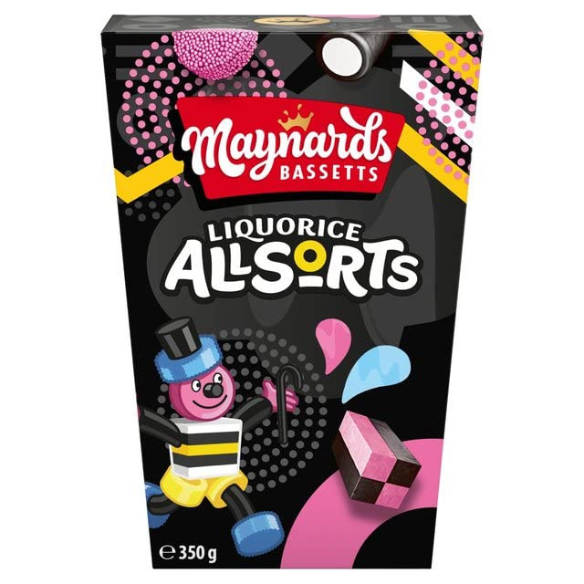 Maynards Bassetts Liquorice Allsorts 350g UK Candy Gift Pack