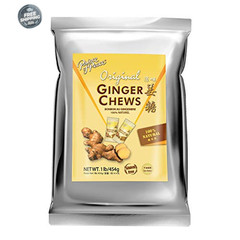 Original Ginger Chews, 1 Lb. – Candied Ginger – Candy Pack – Ginger Chews Candy