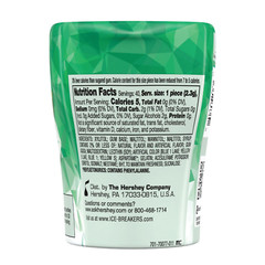 1x Bottle Ice Breakers Spearmint Flavor Ice Cubes | 40 Pieces Per Bottle
