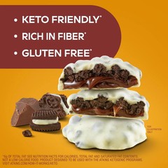 Atkins Keto Cookies & Crème Clusters, Gluten Free, High Fiber, Low Carb, 8 Count