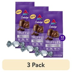 Milk Chocolate Truffles Low Sugar Keto Indulgence Velvety Ganache 12 Count Box