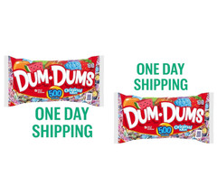 Dum Dum Original Pops 500ct 2 Pack Assorted Flavors Bulk Lollipops