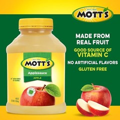 Applesauce, 48 Oz Jar (Pack Of 8), No Artificial Flavors, Good Source Of