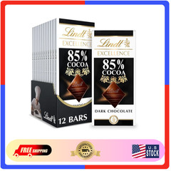 EXCELLENCE 85% Cocoa Dark Chocolate Bar, Dark Chocolate Candy, 3.5 oz. (12 Pack)