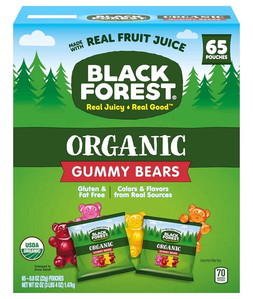 Black Forest Organic Gummy Bears, 8 oz, 65-count