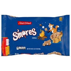 (2 pack) S’mores Breakfast Cereal, Graham, Chocolate & Marshmallow, 30 oz Bag