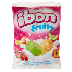IBON Fruity Toffee Candy Filled With Milk, Halal, 600g